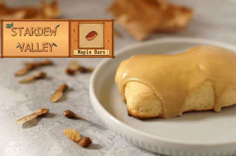 Maple Bars Recipe, Maple Bars, Geek Food, The Crossroads, Uh Oh, Dinner Themes, Game Food, Stardew Valley, Food Themes