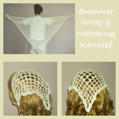 Crochet Summer Wrap, Kerchief Pattern, Crochet Kerchief, Crochet Sock, Crochet Bandana, Summer Wraps, Crochet Hair Accessories, Shawl Crochet, Crochet Triangle