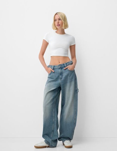 Women’s Jeans | New Collection | Bershka Bershka Baggy Jeans, Bershka Jeans, Trending Sandals, Trending Boots, Cropped Flare Jeans, Carpenter Jeans, Jeans For Women, Sweaters Knitwear, Blazer Coat