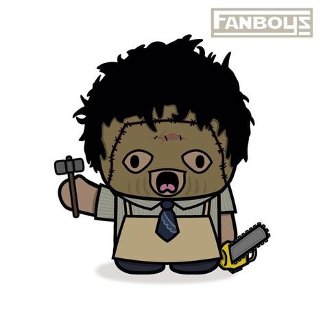 Leatherface Fan Art Cute, Leatherface Fan Art, Slasher Art, Bubba Sawyer, Cute Halloween Drawings, Horror Collection, Movies Characters, Leather Face, Welcome Home Images