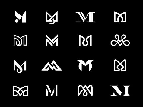 M / Eighth-Finals by Kakha Kakhadzen Wm Logo, Desain Ux, Logo Typo, Typographie Logo, Logo Monogramme, Letter M Logo, J Scott Campbell, Inspiration Logo Design, Yoga Logo