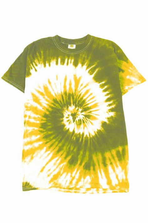 Tie Dye Green, Tie Dye Shirts, Yellow Ties, Indigo Dye, Tie Dyed, Green Yellow, Tie Dye Top, Batik, Tie Dye