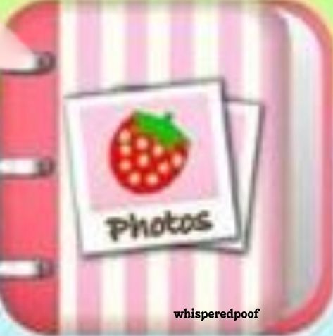 Cute Core App Icons, Kawaiicore App Icons, Strawberry Icons For Apps, Cutecore Icons For Apps, Cutecore App Icons, Strawberry App Icons, Kawaii App Icons, Photo Album App, Photos App Icon