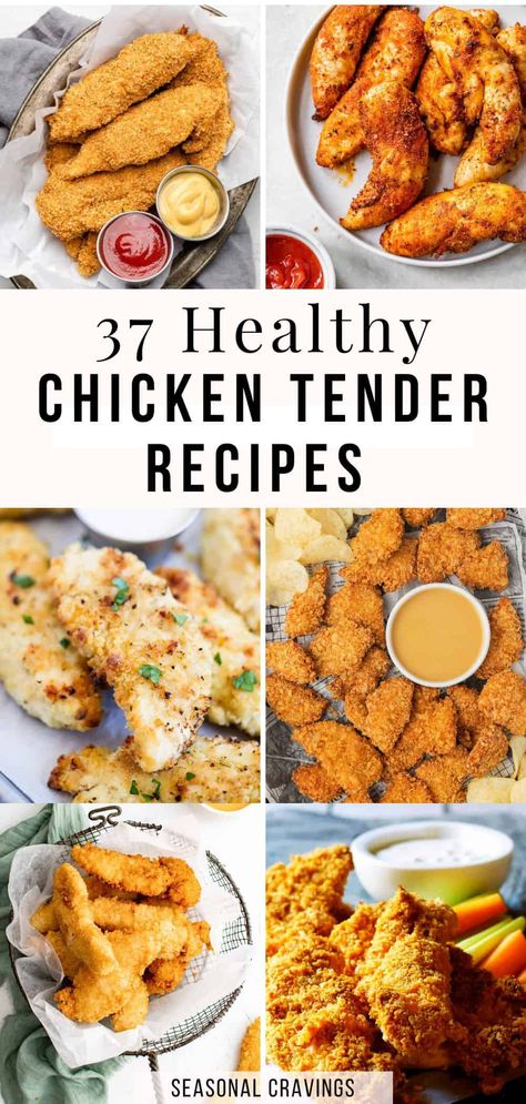 Cooking with chicken tenderloin offers endless possibilities. Whatever recipe you choose, you just can't lose. It's the most tender part of the chicken, so you're guaranteed the best-tasting chicken every single time. Browse this collection of healthy chicken tenderloin recipes that are easy, delicious, and nutritious. Healthy Chicken Tender Recipes, Healthy Chicken Tenderloin Recipes, Easy Chicken Tenderloin Recipes, Cooking With Chicken, Easy Chicken Tenders, Low Calorie Chicken, Grilled Chicken Tenders, Chicken Tenderloin, Chicken Tenderloin Recipes