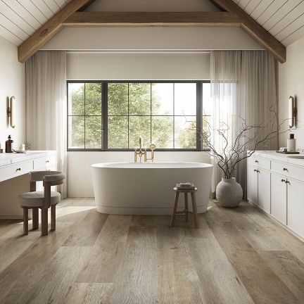 Replicate the look of natural wood with our Farmhouse Rustic Natural Wood-Effect Porcelain, an ode to the rustic charm of the English countryside - Inspired by the natural warmth of oak, our Farmhouse range mimics the natural colour, authentic detail and unique texture of wood in a versatile porcelain tile, suitable for both walls and floors, with minimal maintenance. Wood Effect Porcelain Tiles, Indoor Tile, Floor Edging, Wood Effect Tiles, Paving Slabs, Italian Tiles, Tile Stores, Weathered Oak, Porcelain Tiles