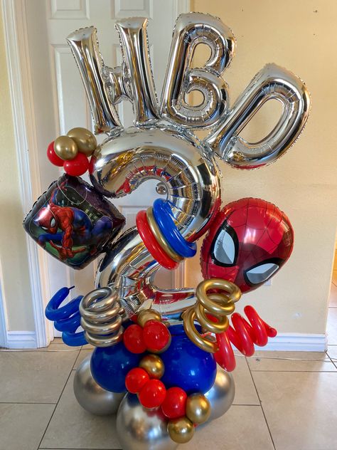 Superhero Birthday Party Decorations, Spiderman Balloon, Superhero Balloons, Spiderman Birthday Party Decorations, Spider Man Birthday, Spiderman Spiderman, Spiderman Birthday Party, Spiderman Party, Boy Toy