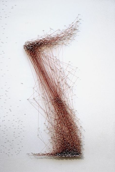 3d Data Visualization, Generative Kunst, Lines And Dots, Sculpture Installation, Generative Art, Design Graphique, Data Visualization, String Art, Claude Monet