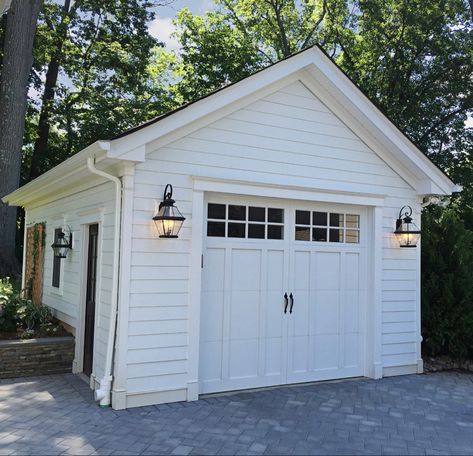 Local Garage; Siding, Simplicity, Size, Trim Detail Detached Garage Ideas, Garage Pool House, Garage Building Plans, Detached Garage Designs, Carport Ideas, Garage Construction, Garage Designs, Garage Pictures, Garage Door Panels