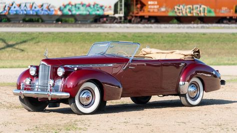 1940 Packard Custom Super Eight 180 Convertible Sedan VIN: 1807-2009 - CLASSIC.COM Packard Cars, Pebble Beach, Racing Cars, Classic Collection, Marketing Trends, Pickup Trucks, Cadillac, Vintage Cars, Luxury Cars