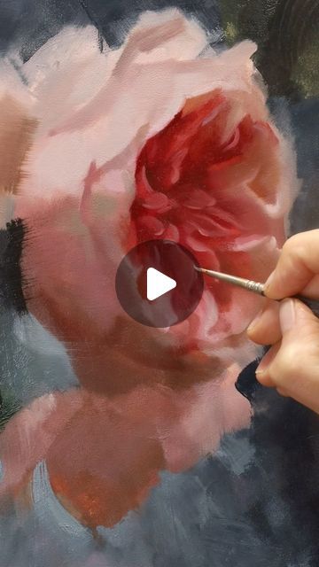 Random Core, Art Topics, Rose Oil Painting, Oil Painting Tutorial, Still Life Flowers, Painting Demo, Geometric Forms, Still Life Oil Painting, Art Painting Gallery