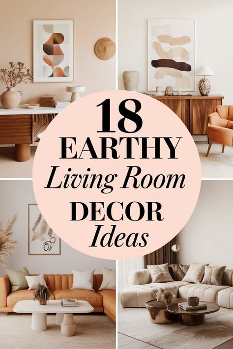 18 earthy living room decor ideas in a collage featuring warm tones and natural elements. Earthy Living Room Decor, Victorian Living Room Decor, Western Living Room Decor, Connected To Nature, Earthy Living Room, Earthy Decor, Victorian Living Room, Natural Wood Furniture, Living Room Decor Rustic