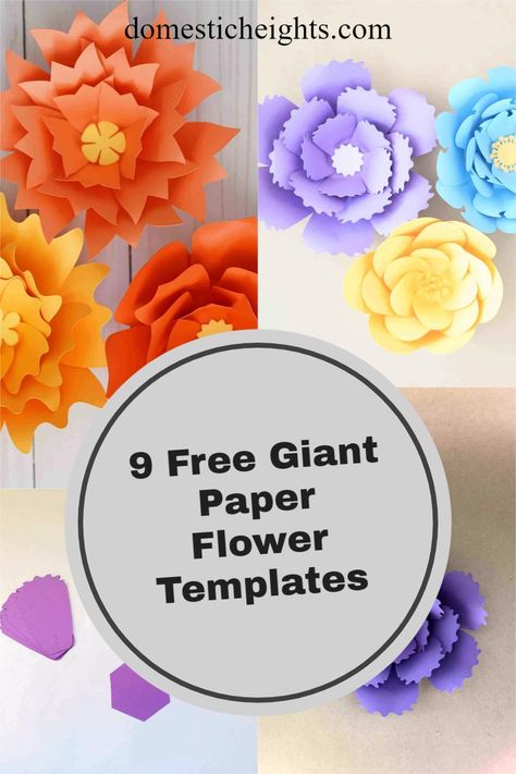 Paper Dahlia Template Free Printable, Flower Cutouts Template, Paper Flower Template Free Printable Pdf, Free Flower Petal Template, Paper Flower Templates Free Printable, Paper Flowers Template, Paper Flower Templates Pdf, Paper Flower Svg, Free Paper Flower Templates