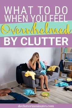 Create Habits, Cluttered Bedroom, Clean Clutter, Messy People, Decluttering Hacks, How To Be More Organized, An Organized Home, Remove Clutter, Clutter Solutions