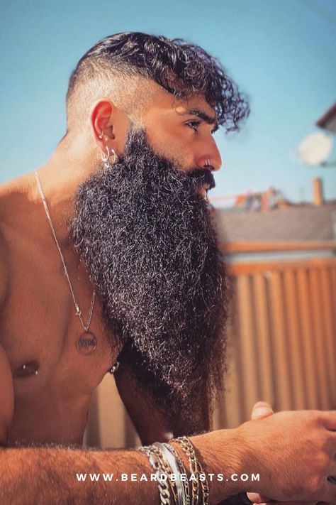 Big Beards Men, Mens Haircuts Thick Hair, Beards Styles, Bad Beards, New Beard Style, Viking Beard Styles, Beard Fashion, Men With Beards, Goatee Beard