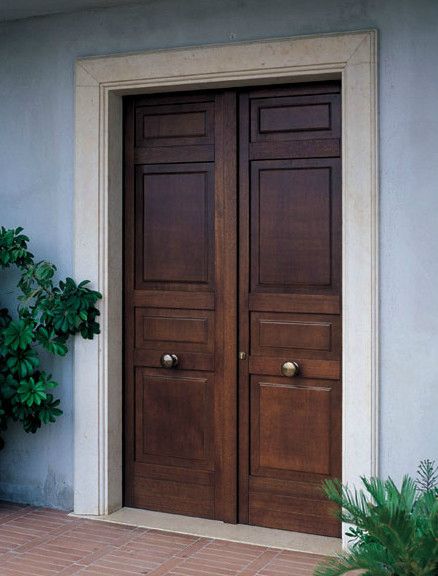 Door Wooden Exterior Doors, Sheetal Batra, Wooden Entrance Door, Colonial Doors, House Entrance Doors, Colonial Interior Design, Wooden Door Entrance, Traditional Front Doors, Traditional Door