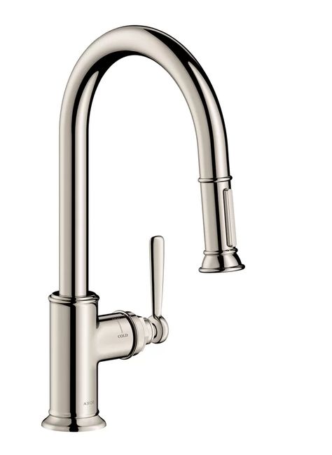 Axor Montreux Luxury Stainless Steel Pull Down Single Handle Kitchen Faucet | Wayfair.ca Stainless Steel Kitchen Faucet, Safe Drinking Water, Single Handle Kitchen Faucet, Stainless Steel Kitchen, Kitchen Faucet, Drinking Water, Faucet, Spray, Stainless Steel