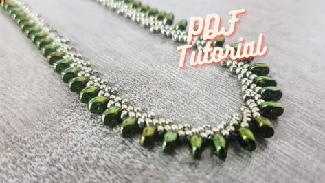 St. Petersburg Necklace - PDF Tutorial by MyBeadedWay on Etsy Rag Rug Tutorial, Crochet Necklace Pattern, Beaded Necklace Tutorial, Kumihimo Patterns, Bead Weaving Tutorials, Beading Netting, Necklace Tutorial, Bead Weaving Patterns, Necklace Patterns