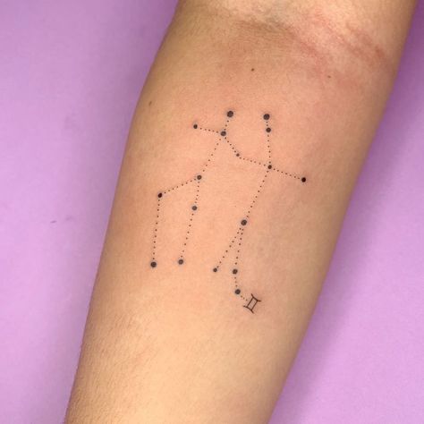 10 Best Gemini Constellation Tattoo Ideas You Have to See to Believe! | Outsons | Men's Fashion Tips And Style Guides Gemini Tattoo Sternum, Gemini Tattoo Star Constellation, Gemini Tattoo Ideas For Men, Constellation Tattoo Gemini, Gemini Tattoo For Men Zodiac, Gemini Constellation Tattoo Stars, Gemini Star Sign Tattoo, Gemini Tattoo Constellation, Gemini Star Constellation Tattoo