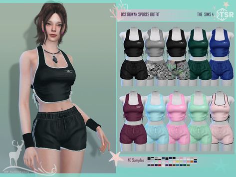 Sims 4 Work Out Clothes, The Sims Resource Clothing Y2k, Sims Sports Wear, Sims 4 Volleyball Uniform, Sims 4 Cc Clothes Sportswear, Sims4 Cc Sport Clothes, Sims 4 Sports Bra Cc, Sims Pjs Cc, Workout Sims 4 Cc