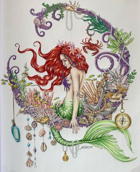 Ariel Logo, Colouring Heaven, Mermaid Artwork, Mermaid Painting, Mermaid Pictures, Mermaid Tattoos, Mermaid Coloring Pages, Mermaid Aesthetic, Temporary Tattoo Designs