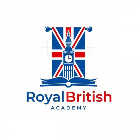 Royal British Logo | Teacher logo, Education logo design, English logo British Logo, English Display, Teacher Logo, Logo University, Logo Education, Harry Anderson, English Logo, English Club, Education Logo Design