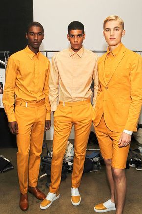 Yellow Monochrome Outfit, Yellow Suits, Men In Yellow, Dandy Look, Looks Hip Hop, Guy Fashion, Monochromatic Fashion, Monochromatic Outfit, Bright Fashion