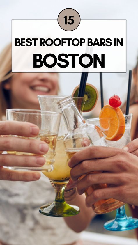 Best Rooftop Bars in Boston Boston Rooftop Bars, Boston Bars, Boston Restaurants, Downtown Boston, Best Rooftop Bars, Romantic Restaurant, Rooftop Bars, Sparkling Lights, Romantic Evening