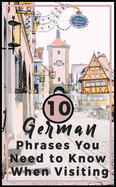 The top 10 german phrases you need to know when visiting the city. How to say thank you in German and more! Here's what you need to know to say in German plus some fun phrases. #german #germanlanguage #traveltips #travelhacks #germanytravel Fun Phrases, German Travel, German Phrases, Germany Travel Guide, Germany Vacation, Viking Cruises, German Christmas Markets, Visit Germany, German Language Learning