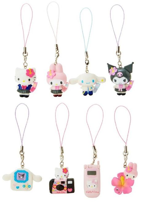 Sanrio Gyaru, Hello Kitty Items, Cute Keychain, Cute Charms, Rilakkuma, Clay Charms, Sanrio Characters, Phone Charm, Key Chains