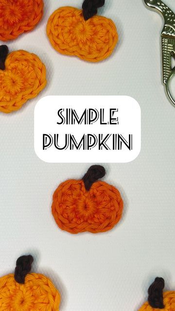 Pumpkin Applique Crochet, Flat Crochet Pumpkin, Small Crochet Pumpkin Applique, Crochet Flat Pumpkin, Crochet Tiny Pumpkin, Crochet Pumpkin Applique Free Pattern, Crochet Pumpkin Applique, Pumpkin Patterns Free, Crochet Appliqué