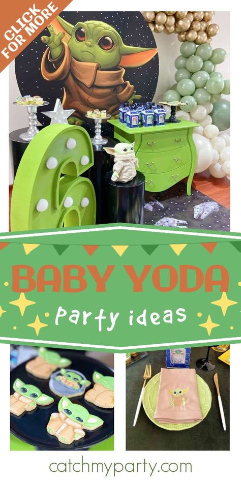 Baby Yoda Party Ideas, Baby Yoda Party Decorations, Baby Yoda Birthday Party Ideas, Baby Yoda Birthday Party, Yoda Birthday Party, Yoda Decorations, Baby Toda, Baby Yoda Birthday, Yoda Birthday