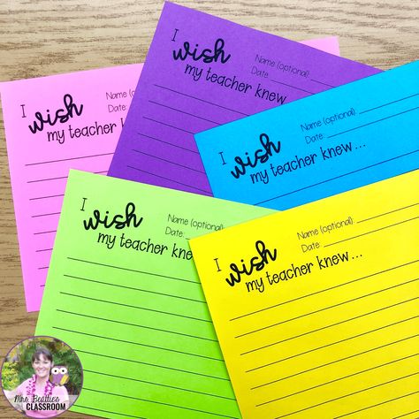 What I Wish My Teacher Knew About Me, I Wish My Teacher Knew Activity, Things I Wish My Teacher Knew, What I Wish My Teacher Knew, I Wish My Teacher Knew, Emotional Support Classroom, Learning Specialist, Counseling Room, Class Community