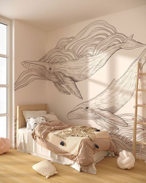 Surf Room Decor, Bedroom Murals, Cozy Room, Dream House Decor, Dream Home Design, Bedroom Wall, Bedroom Inspirations, Wall Mural, Room Makeover