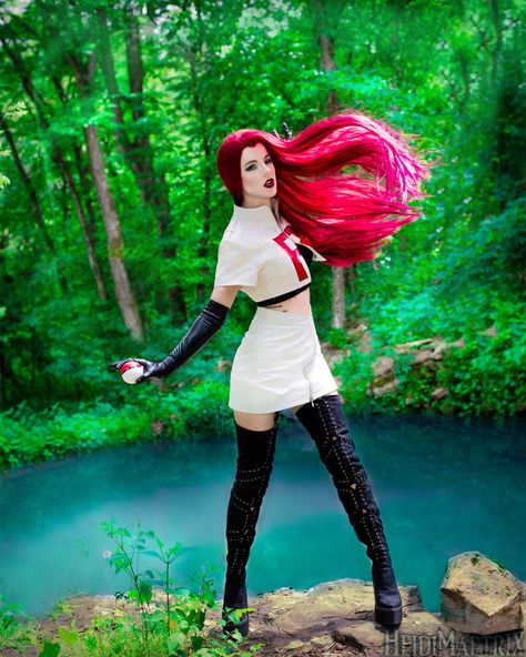 Heidi Mae as Jessie Team Rocket Team Rocket Cosplay, Jessie Team Rocket, Ciri Cosplay, Cosplay Pokemon, Belle Cosplay, Hallowen Costume, Pokemon Cosplay, Trash Polka, Epic Cosplay