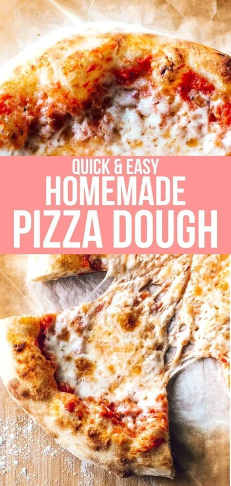 Pizza Dough Instant Yeast, Diy Pizza Dough, Best Homemade Pizza Recipe, Homemade Pizza Crust Recipe, Pizza Dough Recipe Quick, The Best Homemade Pizza, Easy Pizza Crust, Homemade Pizza Dough Easy, Best Pizza Dough Recipe