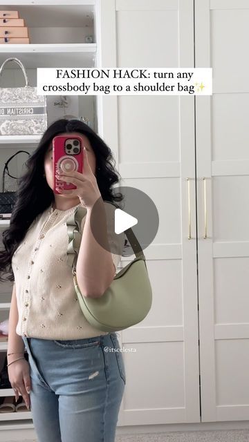 38K views · 1.2K likes | celesta | handbag 👑 on Instagram: "follow @itscelesta for more✨ i know @polene_paris recently came out with a redesigned tonca where you can wear it as a shoulder bag and crossbody but not every color has that new feature and im def not buying another one if i already have one so this new fashion hack will do🫡 
.
.
.
#poleneparis #polenetonca #fashionhack #designerhandbags #shoulderbag #designerbags #luxurylifestyle #luxuryfashion #handbagreview #fashiontrends" Clothes Tricks, Every Color, Another One, Wear It, Luxury Lifestyle, Coming Out, New Fashion, I Know, Bags Designer