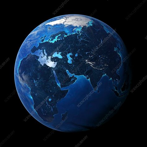 Earth's hydrosphere Hydrosphere Images, Marine Ecosystem, Science Photos, Life On Earth, Photo Library, Stock Images, Science, Map, Blue