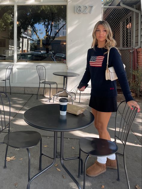 Rl Sweater Outfit, Ralf Lauren Girl Aesthetic, Polo Pullover Outfit, Polo Girl Outfits, Ralph Lauren Bear Sweater Outfit, Blue Ralph Lauren Sweater Outfit, Polo Knit Sweater Outfit, Ralph Lauren Knit Sweater Outfit, Ralph Lauren Girl Aesthetic