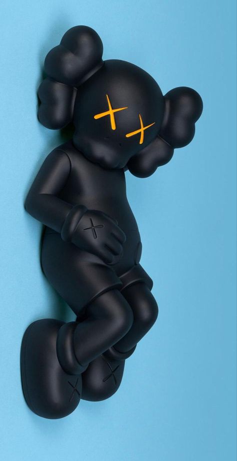 Black Kaws, Kaws Black, Kaws Iphone Wallpaper, Mount Fuji Japan, Vinyl Paint, Africa Art Design, Fuji Japan, Kaws Wallpaper, Art Toys Design