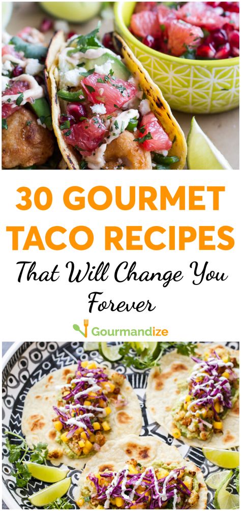 Elevate your taco game to an art, with these incredible taco recipes that will rock your world.  #tacos #tacorecipes #gourmettacos #gourmettacorecipes #easytacorecipes #besttacorecipes Creative Taco Recipes, Fancy Taco Party, Fall Inspired Tacos, Twist On Tacos, Fun Tacos Recipes, Street Taco Ideas, Unique Tacos Recipes, Spicy Taco Recipes, Summer Tacos Recipes