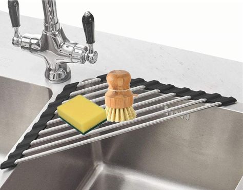 Buy Now Click the link Kitchen Dish Rack, Sink Drying Rack, Dish Drying Rack, Stainless Kitchen, Sink Sizes, Over Sink, Corner Sink, Dish Drainers, Over The Sink