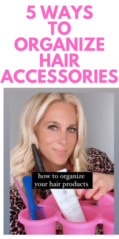 5 Ways to Store Hair Accessories - Here are 5 different ways to store your hair accessories. Hair Accessories Organization, Hair Accessories Storage, Accessory Storage, Organizing Hair Accessories, Makeup For Moms, Ways To Organize, How To Do Makeup, How To Organize, Hair Claws & Clips