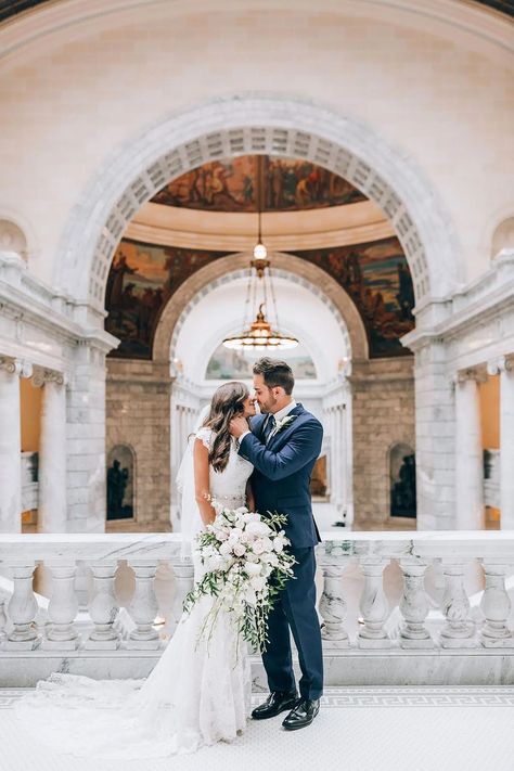 A Stately Affair – Utah Valley Bride Utah State Capitol, Utah State, Floral Studio, Bridal Session, Classic Elegant, Bridal Lace, First Look, Bride Groom, Instagram A