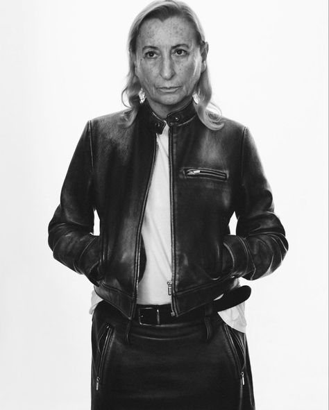 Perfect Magazine, David Sims, Miuccia Prada, Role Models, Miu Miu, Prada, Leather Jacket, Style Inspiration, Magazine