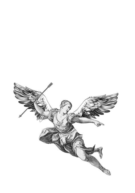 Edited for tattoo reference Man Angel Tattoo, Angel With Spear Tattoo, Seraph Tattoo Angel, Greek Angel Tattoo, Roman Angel Tattoo, Greek Mythology Angel Tattoo, Greek God Angel Tattoo, Throne Angel Tattoo, Angel Swordsman Tattoo