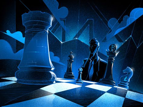 Mirko Grisendi on Behance Board Game Design Illustration, Chess Board Art, Strategy Illustration, Gambling Illustration, History Infographic, Propaganda Poster, 2d Design, Chess Pieces, Chess Board