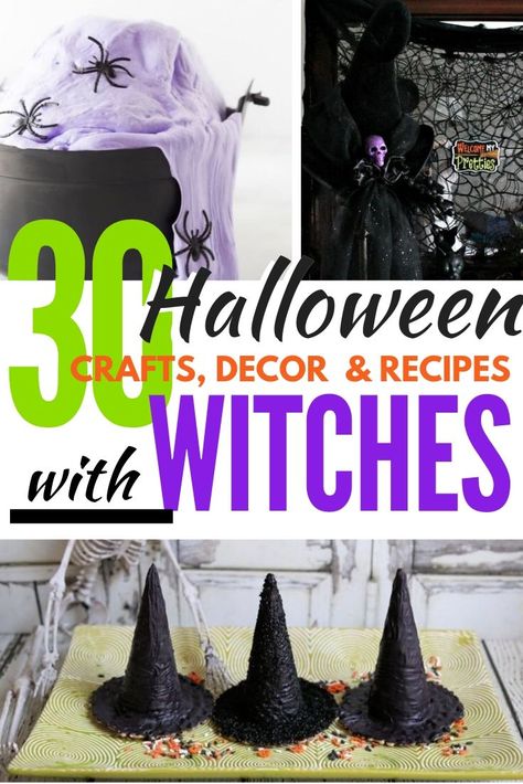 Witch Halloween Decorations, Witches Decor, Outdoor Witch, Witch Decor Halloween, Witch Recipes, Diy Halloween Witch, Witches Halloween Party, Halloween Themes Decorations, Witch Party