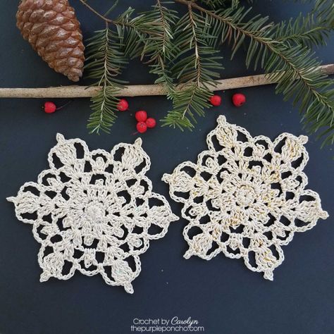 Crochet Lace Ornaments, Crochet Lace Snowflake Free Pattern, Free Crocheted Snowflake Patterns, Crocheted Poinsettia Pattern Free, Crochet Snowflake Pattern Diagram, Thread Crochet Christmas Ornaments Free, Cotton Thread Crochet Patterns Free, Free Crochet Pattern Christmas Ornaments, Snowflake Crochet Pattern Free