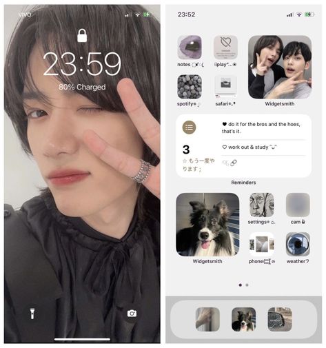 Beomgyu Iphone Layout, Beomgyu Phone Theme, Txt Homescreen Ideas, Soobin Homescreen Layout, Beomgyu Phone Layout, Beomgyu Homescreen Layout, Txt Themed Phone, Txt Ios Layout, Txt Iphone Layout