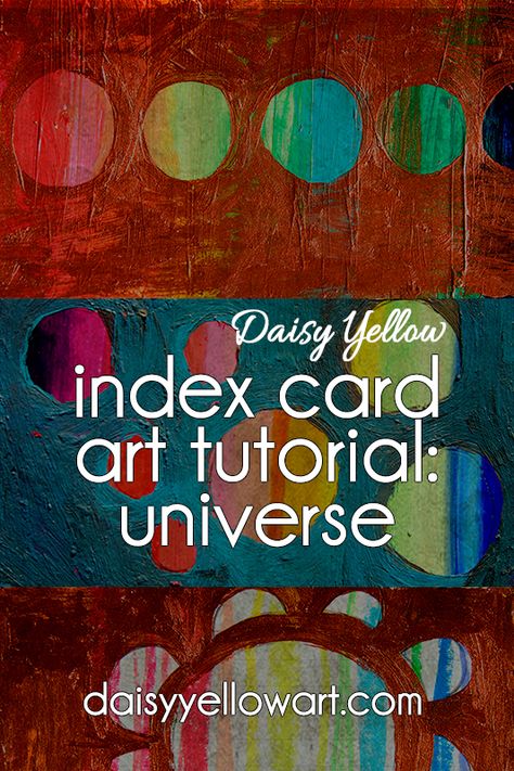 Index Card Tutorial! Love this idea! #creative #artjournal #draw #indexcards Index Card Art Projects, Icad Index Cards, Index Card Art Ideas, Diy Index Cards, Index Card Art, Index Card A Day, Altered Cards, Daisy Yellow, Daisy Cards